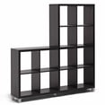 thumbnail image 1 of Allora Contemporary 12 Cube Shelving Unit in Dark Brown, 1 of 4