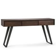 thumbnail image 1 of Allora Contemporary Console Table in Distressed Charcoal Brown, 1 of 5