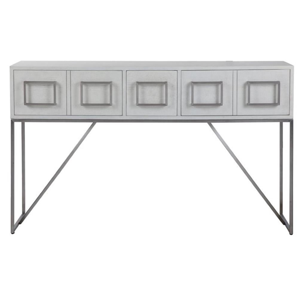 Allora Contemporary Console Table in Soft White Oak Vaneer - Walmart.com
