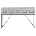 thumbnail image 1 of Allora Contemporary Console Table in Soft White Oak Vaneer, 1 of 8