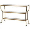thumbnail image 1 of Allora Contemporary Glass Accent Console Table in Gold, 1 of 5