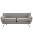 thumbnail image 1 of Allora Fabric Sofa in Light Gray, 1 of 4