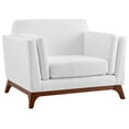 thumbnail image 1 of Allora Mid Century Modern Accent Chair in White, 1 of 5