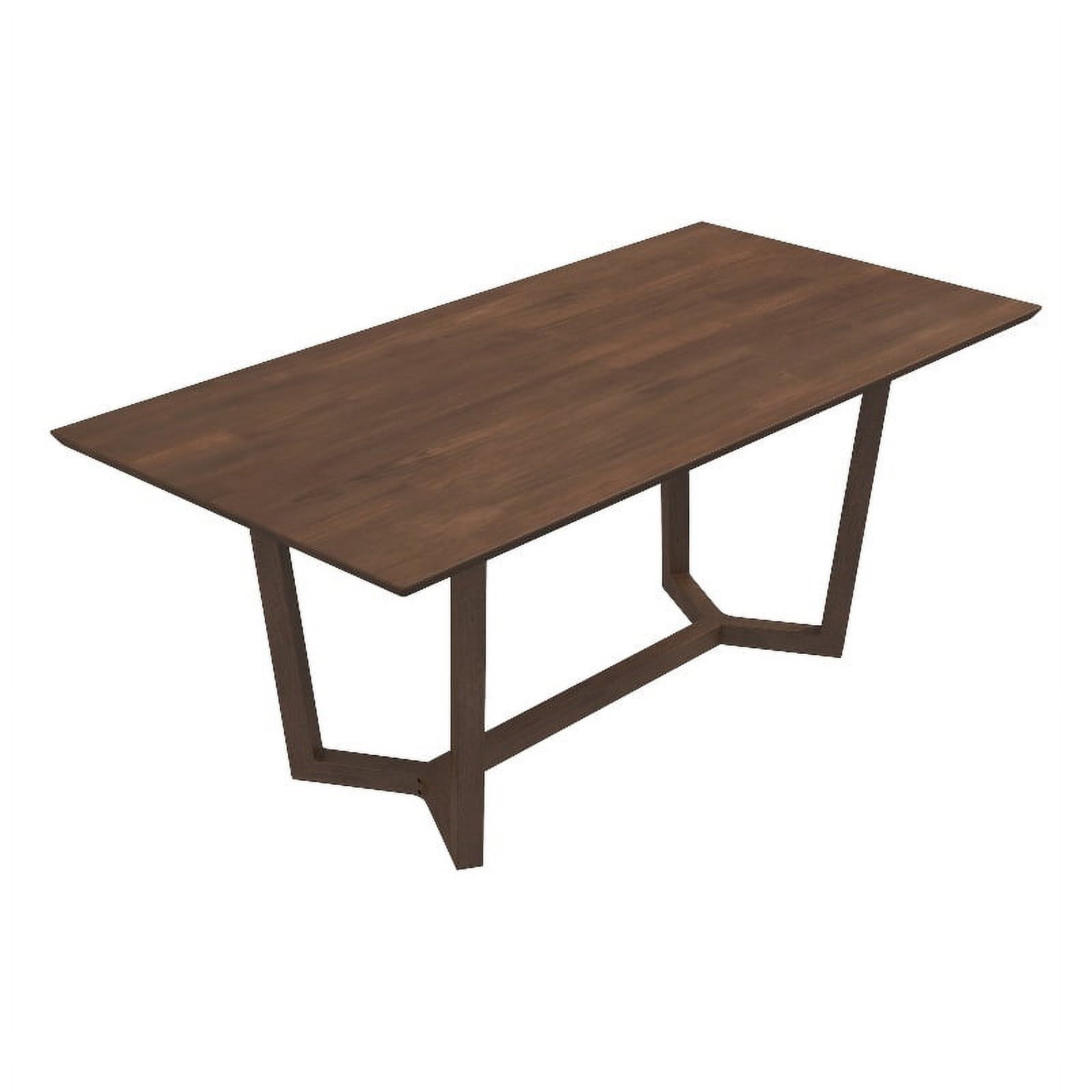 Allora Mid Century Modern Dining Table in Walnut