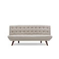 thumbnail image 1 of Allora Mid Century Modern Tufted Sofa Bed in Beige, 1 of 7