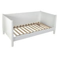 thumbnail image 1 of Allora Mid Century Modern Twin Size Day Bed in White, 1 of 5