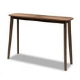 thumbnail image 1 of Allora Mid-Century Modern Walnut Wood Console Table, 1 of 7