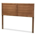 thumbnail image 1 of Allora Mid-Century Solid Rubber Wood with MDF Ash Veneer Full Headboard in Brown, 1 of 6