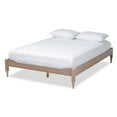 thumbnail image 1 of Allora Mid-Century Wood Platform Full Bed in Oak, 1 of 9