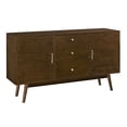 thumbnail image 1 of Allora Mid-Century Wood TV Console for TVs up to 60" in Walnut, 1 of 7