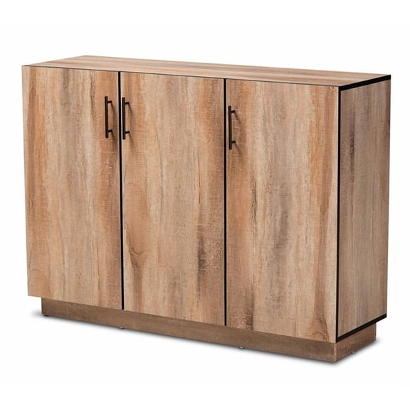 Allora Oak Finished Wood 3-Door Dining Room Sideboard Buffet