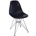 thumbnail image 1 of Allora Plastic Dining Side Chair in Black, 1 of 4