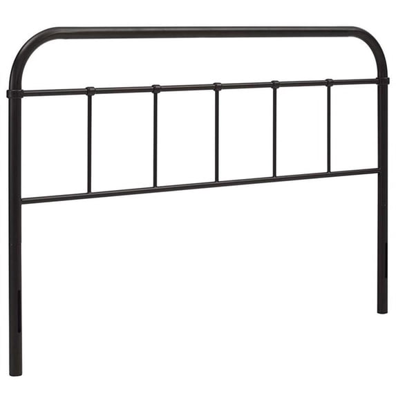 Allora Powder-Coated Steel Brown Headboard Spindle Cottage Style 60"