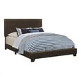 thumbnail image 1 of Allora Transitional Leather California King Platform Bed in Brown, 1 of 1