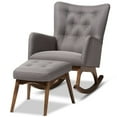thumbnail image 1 of Allora Tufted Rocker and Ottoman Set in Gray, 1 of 9