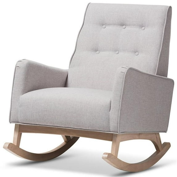 Allora Tufted Rocker in Grayish Beige
