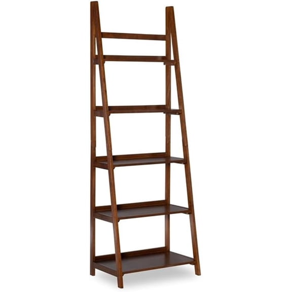 Allora Wood Bookcase in Brown