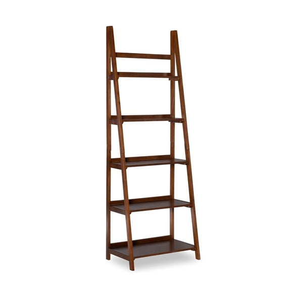 Allora Wood Bookcase in Brown
