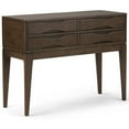 thumbnail image 1 of Allora Wooden Hallway Console Table in Walnut Brown, 1 of 5