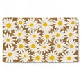 thumbnail image 1 of Abbott Doormat Durable Natural Coco Coir Doormat, Weather Resitant Mat Outdoor & Indoor Entrance, Home Decor Large Doormat, 18x30", Allover Daisy, 1 of 6
