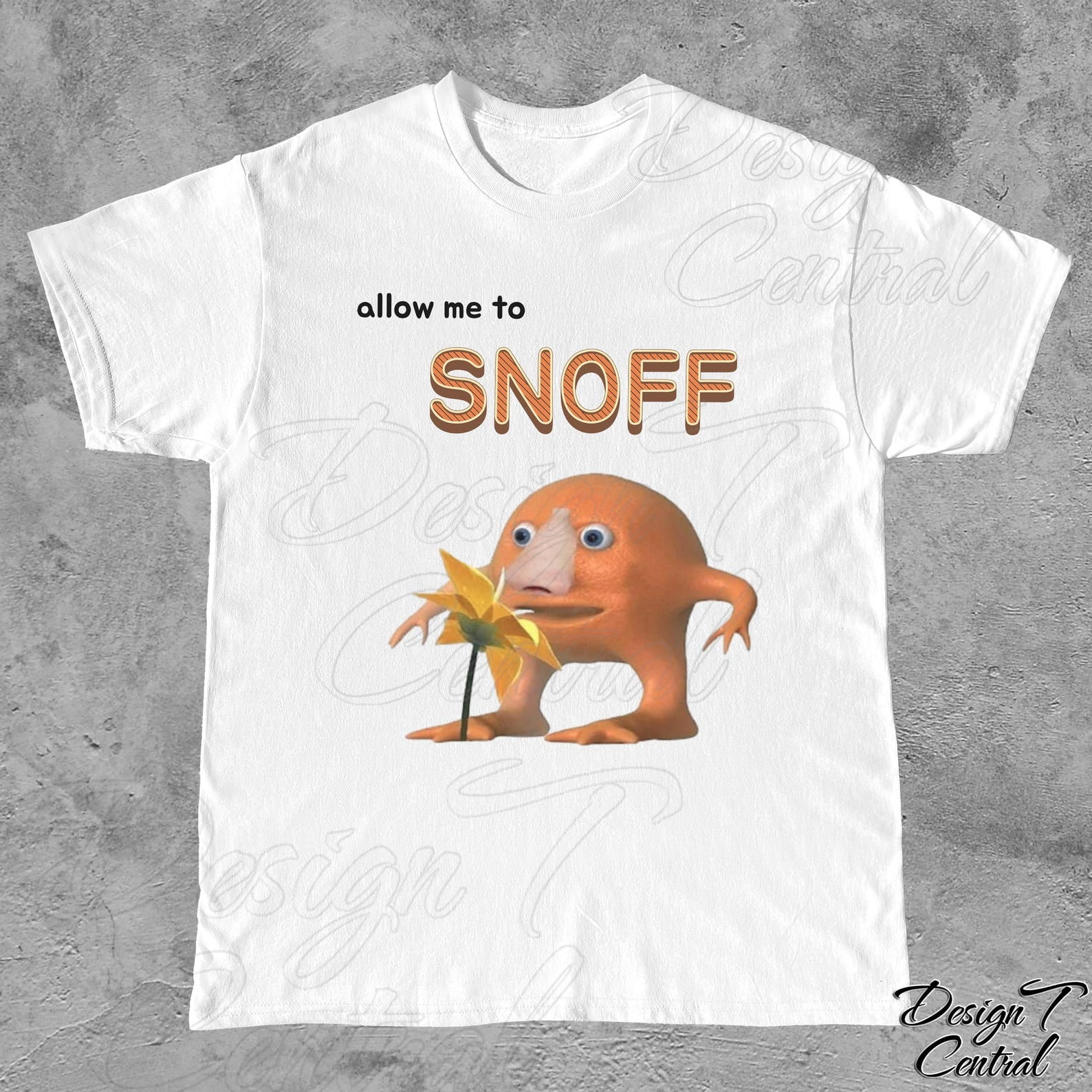 Allow Me To Snoff T-Shirt Funny Meme Graphic Tee, Silly Humor Joke ...