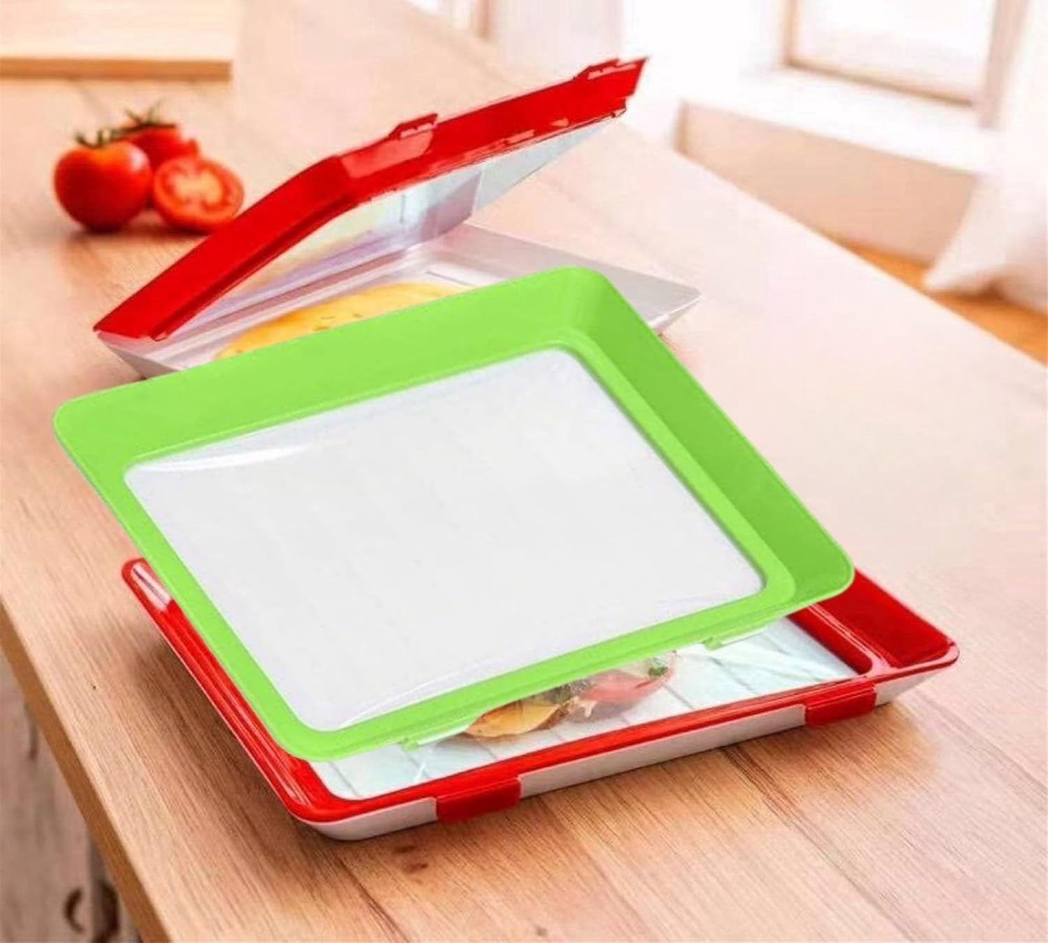 Rutari Reusable Food Preserving Tray, 2025 New Food Storage Tray With