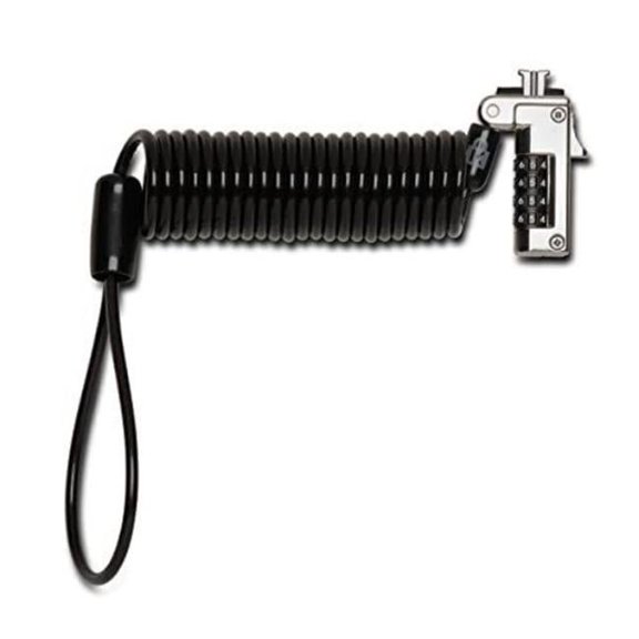 Allows The Laptop To Lie Flat & Stable Wont Block Valuable Ports Slim Portable Combination Lock