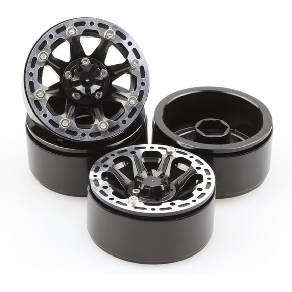 Alloy 1.9" Wheel Rim Set 4 Pieces Upgrade Parts for 1/10 RC Crawler SCX10 CC01