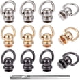 thumbnail image 1 of Alloy 12PCS D Ring for Purse Rivets Insert Buckle 3 Colors Brass Bag Chain Connective Snap Purse Strap Connective Clip for Handbag Pochette Small Pouch Bag Crossbody Purse Making Accessory Alloy, 1 of 5