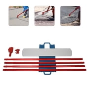 Alloy 48 x 8" Bull Float Concrete Float Round End 4 Handles Bull Float Bracket Concrete Finishing Tool
