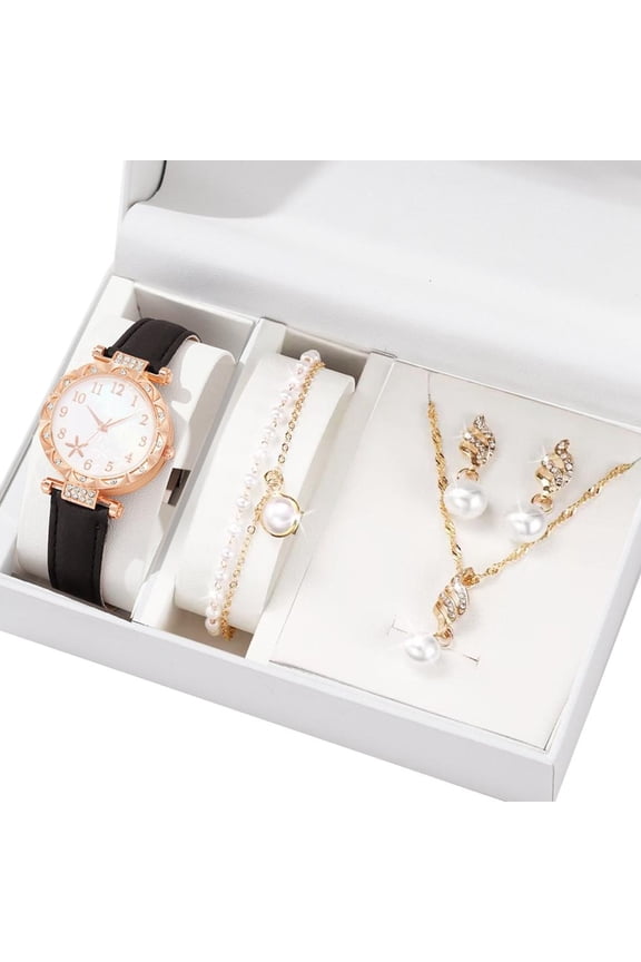 Alloy Accessories Watch and Jewelry Collection Perfect for Women Daily Outfit
