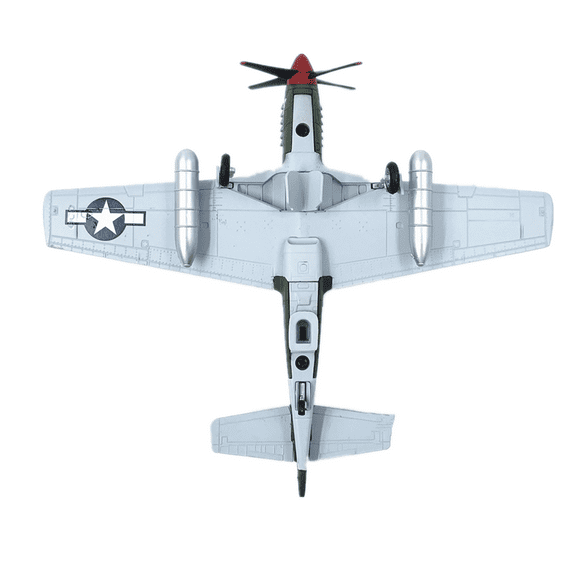 Alloy Aircraft Attack Plane 1/72 Scale US P51 Mustang Fighter Military Aircraft Plane Model with Display Stand