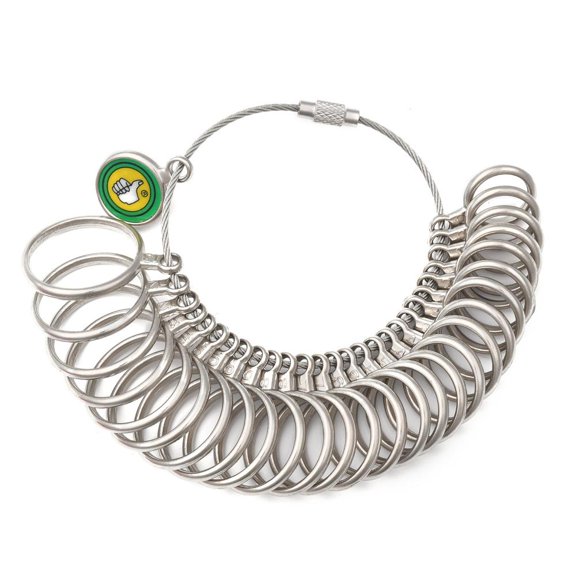 Alloy American Calibration Ring Sizers Professional Model Platinum 11~22mm inner diameter 28pcs/set