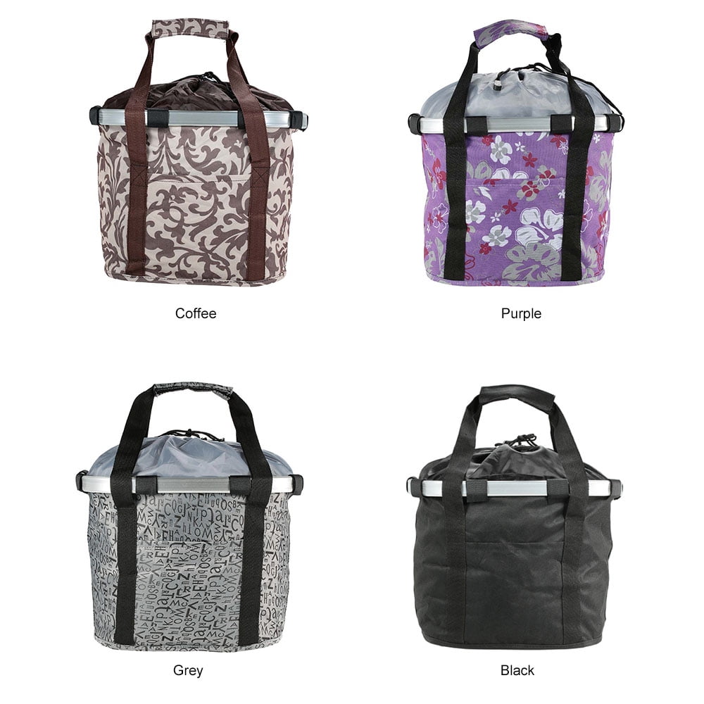 Alloy Bike Detachable Basket  Front Pet Carrier  Front Bag Aluminum Alloy Frame Pet Basket