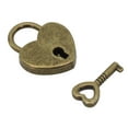 Alloy Bronze Retro Carved Hinge Wooden Box Hasp Padlock