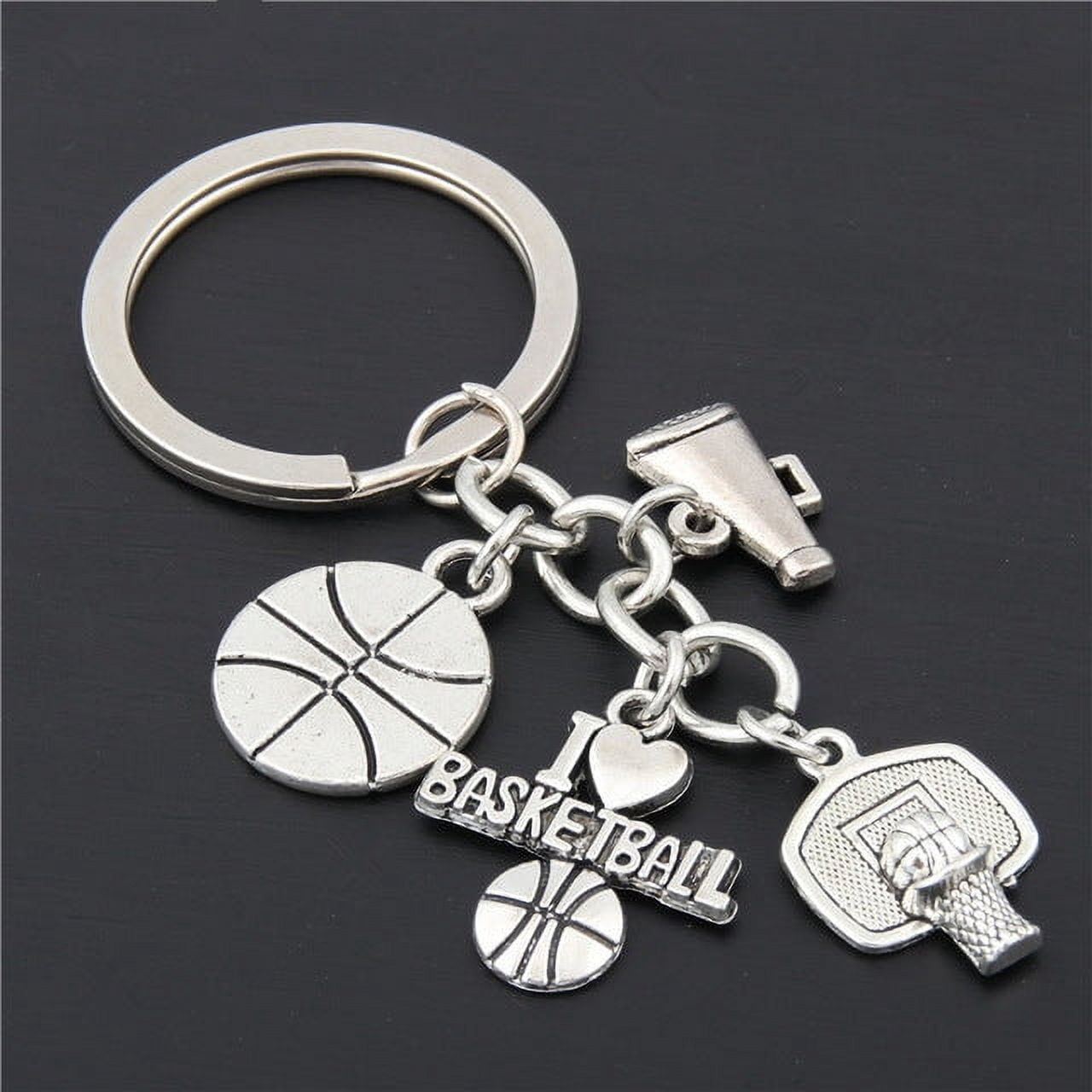 Alloy Cheerleader Keychain for Athletes, Fitness Enthusiasts, and Sport Lovers Durable 30mm Key Ring