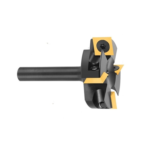 Alloy Coated 4Flute Insert Milling Cutter Ensuring Smooth Surfaces Finish For Wood Processing On Standard Equipment