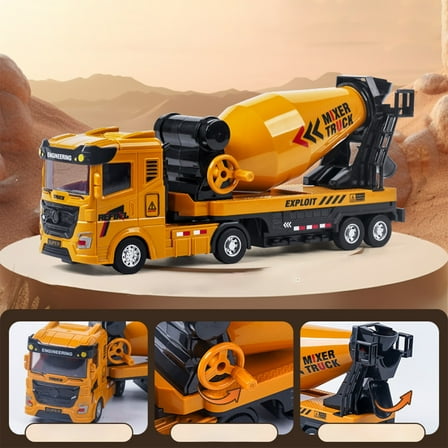 Alloy Construction Vehicle Set - 5-in-1 Engineering Toy Trucks with Movable Parts for Boys
