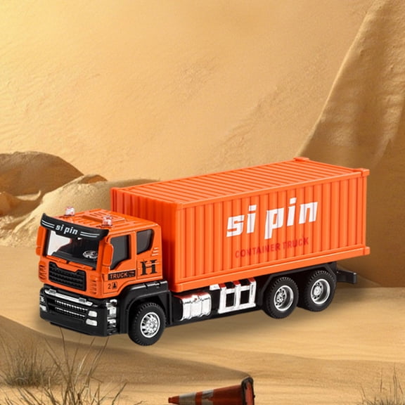 Alloy Construction Vehicle Toy Set for Boys Ages 3 6 5 in 1 Engineering Play Kit with Excavator Concrete Mixer Crane Bulldozer | Durable Portable Educational Building Toys for Toddlers