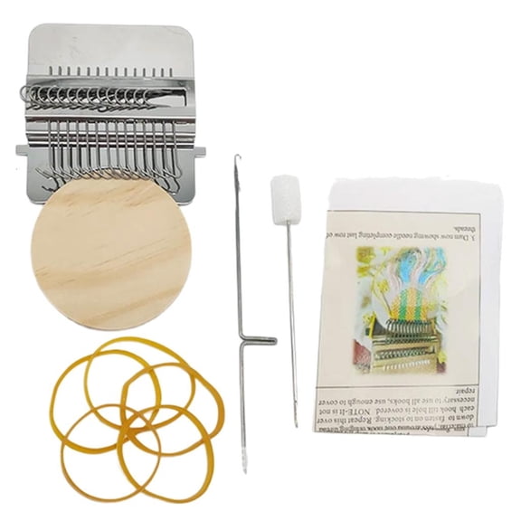 Beginner Knitting Machine 21 Peg Knitting Tool for Bag Sock Hat Scarves Clothing Embellishment