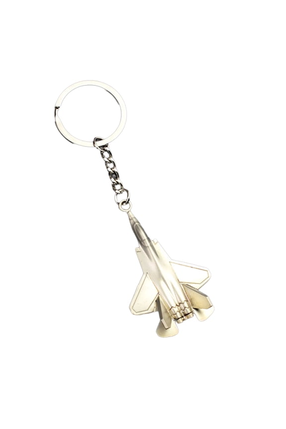 Alloy Craftsmanship Keychain Featuring Detailed J-35A Fighter Plane Design Ideal for Aviation Flight Enthusiasts