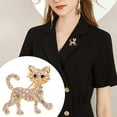 Alloy Cute Little Animal Cat Brooch Lapel Pin Ladies Clothing Pins
