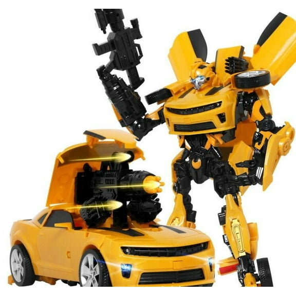 Alloy Deformation Car Toys, 17.71 inch Big Size Movie Version, Manual Deformation Car Model Robot Toy, Action Figures,Exquisite Packaging, Gift for Fans