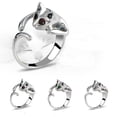 thumbnail image 1 of Unisex Animal Ring Metal Cat Ring Adjustable Fit Simple Design Electroplated Ring Personalized Zodiac Ring For Men and Women Gold and Silver Color, 1 of 3