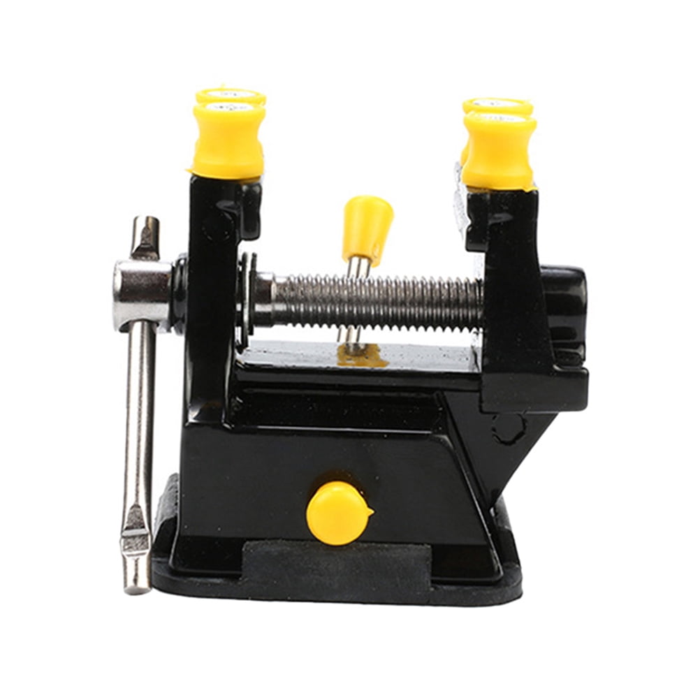 Adjustable Alloy Drill Press Vise with Desktop Base, Flat Clamp Table ...