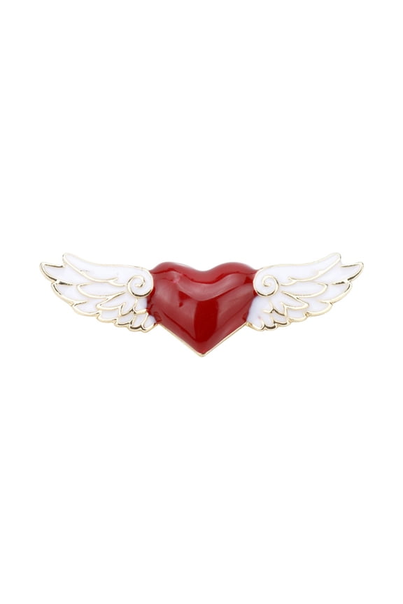 Alloy Drop Oil Angel Heart Hard Pins Brooches Women Lapel Badges Backpack Collar Fashion Jewelry Gift