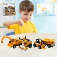 thumbnail image 1 of Alloy Engineering Vehicle Model Set, 6 PCS Construction Toy Cars, Excavator Forklift Stacker Truck, Durable Metal Toy Vehicles, No Battery Required, Gift For Kids Boys Girls, 1 of 6