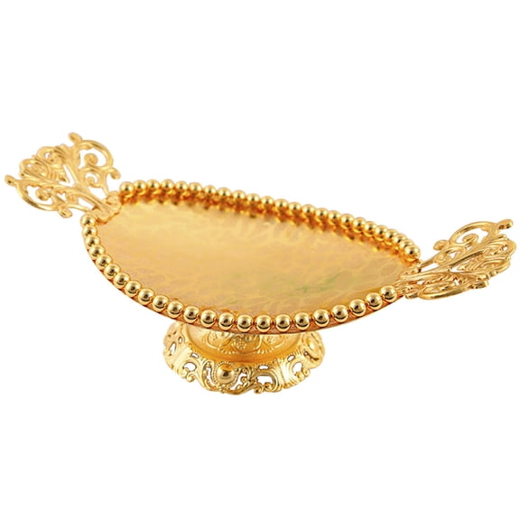 Alloy European Style Candy Plate Wedding Metal Candy Holder Fruit Plate