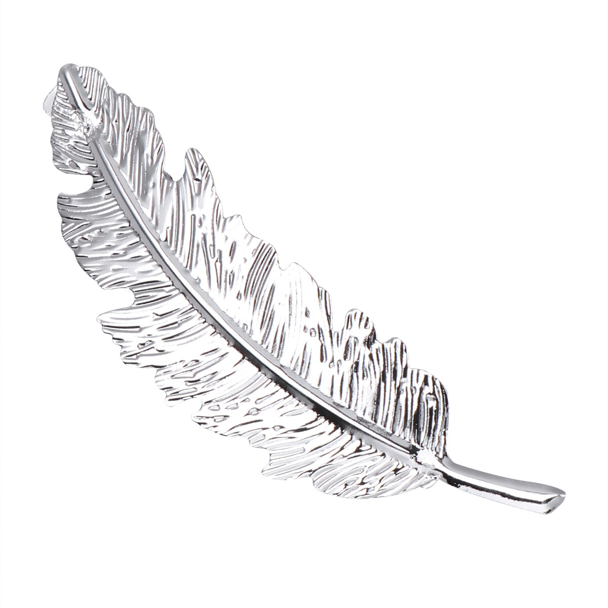 Alloy Feather Design Hair Clip Simple Hair Pin Delicate Hair Ornament