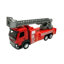 Alloy Fire Truck Model - 1:50 Scale Diecast Metal Ladder Vehicle, Detailed Collector's Piece, Realistic Rescue Vehicle for 3  Years, Display & Play